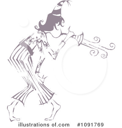 Dancing Clipart #1091769 by Steve Klinkel