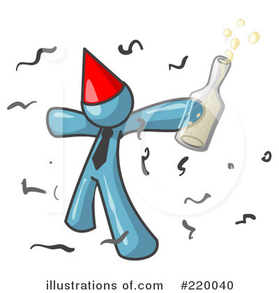 Royalty-Free (RF) Party Clipart Illustration by Leo Blanchette - Stock Sample #220040