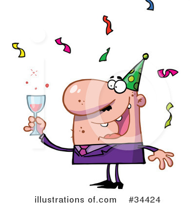 Party Hats Clipart #34424 by Hit Toon