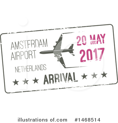 Royalty-Free (RF) Passport Stamp Clipart Illustration by Vector Tradition SM - Stock Sample #1468514