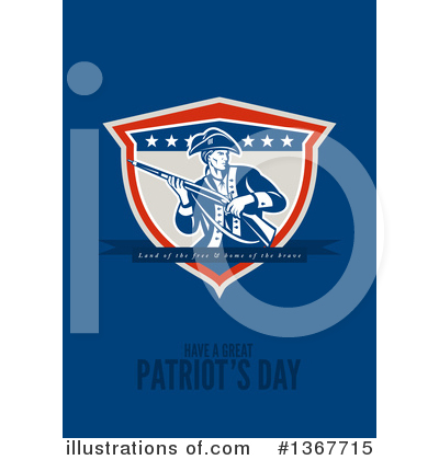 Patriots Day Clipart #1367715 by patrimonio