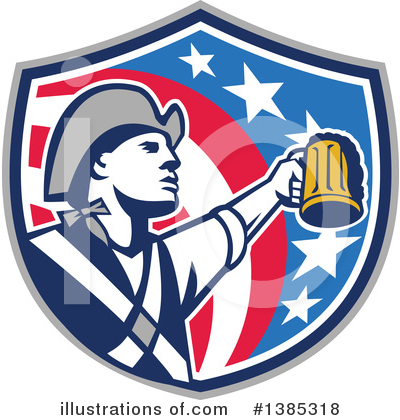 Royalty-Free (RF) Patriot Clipart Illustration by patrimonio - Stock Sample #1385318