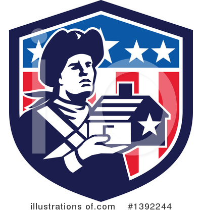 Royalty-Free (RF) Patriot Clipart Illustration by patrimonio - Stock Sample #1392244