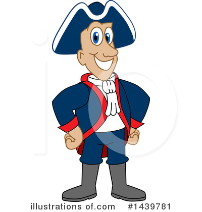 Royalty-Free (RF) Patriot Mascot Clipart Illustration by Mascot Junction - Stock Sample #1439781