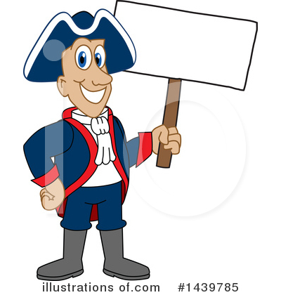 Royalty-Free (RF) Patriot Mascot Clipart Illustration by Mascot Junction - Stock Sample #1439785