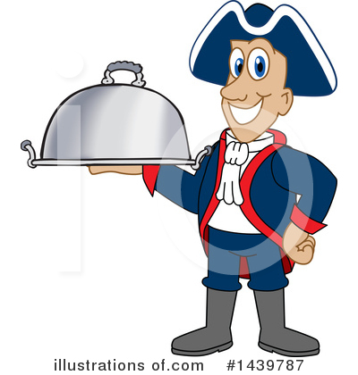 Royalty-Free (RF) Patriot Mascot Clipart Illustration by Mascot Junction - Stock Sample #1439787