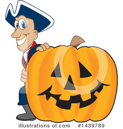 Royalty-Free (RF) Patriot Mascot Clipart Illustration by Mascot Junction - Stock Sample #1439789