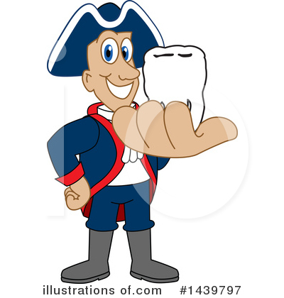 Royalty-Free (RF) Patriot Mascot Clipart Illustration by Mascot Junction - Stock Sample #1439797