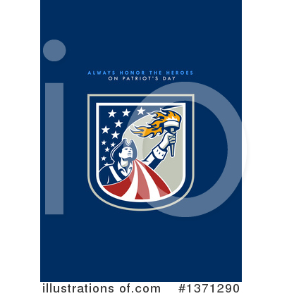 Royalty-Free (RF) Patriots Day Clipart Illustration by patrimonio - Stock Sample #1371290