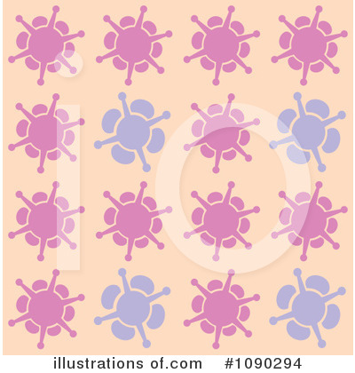 Floral Background Clipart #1090294 by Cherie Reve