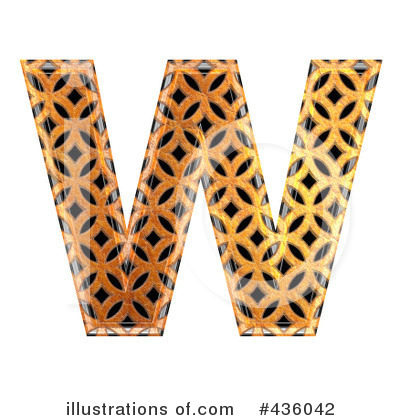 Patterned Orange Symbol Clipart #436042 by chrisroll