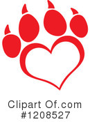 Paw Print Clipart #1208527 by Hit Toon
