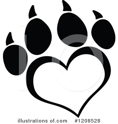 Pawprints Clipart #1208528 by Hit Toon