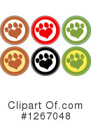 Paw Print Clipart #1267048 by Hit Toon