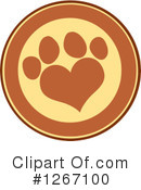 Paw Print Clipart #1267100 by Hit Toon