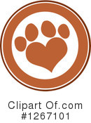 Paw Print Clipart #1267101 by Hit Toon
