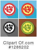Paw Print Clipart #1286202 by Hit Toon