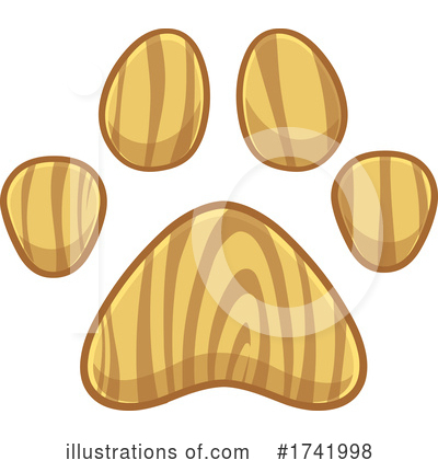 Paw Clipart #1741998 by Hit Toon