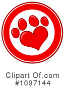 Paw Prints Clipart #1097144 by Hit Toon