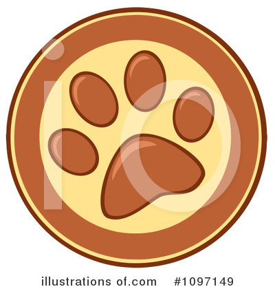 Royalty-Free (RF) Paw Prints Clipart Illustration by Hit Toon - Stock Sample #1097149