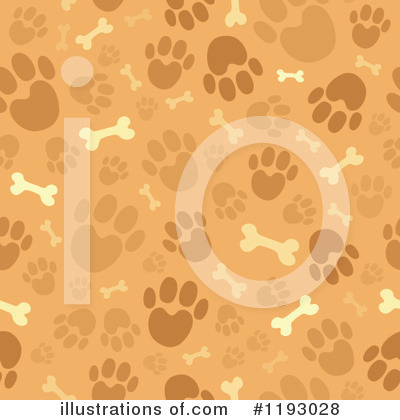Royalty-Free (RF) Paw Prints Clipart Illustration by visekart - Stock Sample #1193028