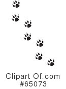 Paw Prints Clipart #65073 by Dennis Holmes Designs
