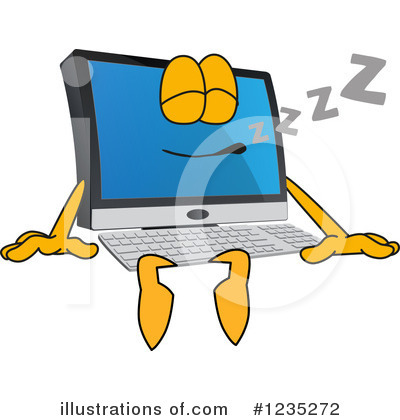 Pc Computer Mascot Clipart #1235272 by Mascot Junction