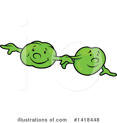 Royalty-Free (RF) Pea Clipart Illustration by dero - Stock Sample #1418448