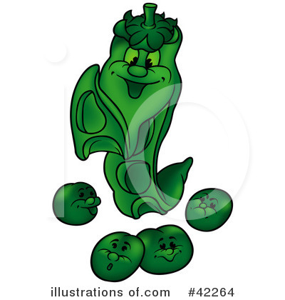 Royalty-Free (RF) Pea Clipart Illustration by dero - Stock Sample #42264