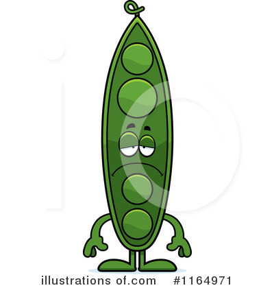 Royalty-Free (RF) Pea Pod Clipart Illustration by Cory Thoman - Stock Sample #1164971