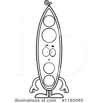 Royalty-Free (RF) Pea Pod Clipart Illustration by Cory Thoman - Stock Sample #1165065