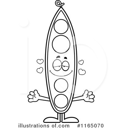 Royalty-Free (RF) Pea Pod Clipart Illustration by Cory Thoman - Stock Sample #1165070