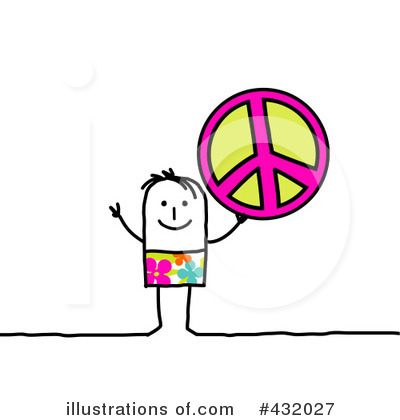 Royalty-Free (RF) Peace Clipart Illustration by NL shop - Stock Sample #432027