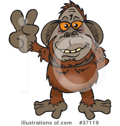 Orangutan Clipart #37119 by Dennis Holmes Designs