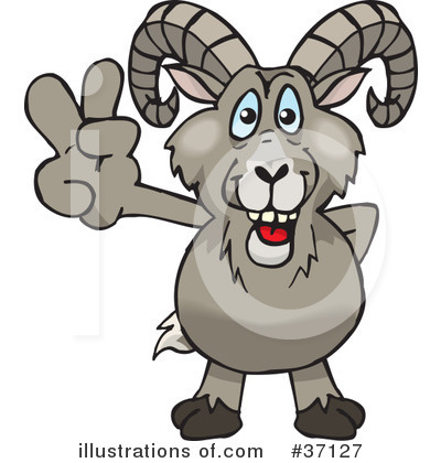 Bighorn Sheep Clipart #37127 by Dennis Holmes Designs