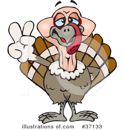 Turkey Clipart #37133 by Dennis Holmes Designs