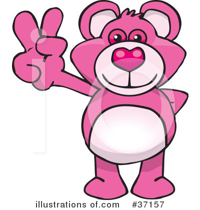 Teddy Bear Character Clipart #37157 by Dennis Holmes Designs