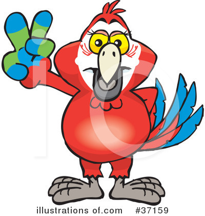 Parrot Clipart #37159 by Dennis Holmes Designs