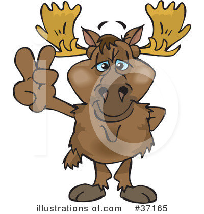 Moose Clipart #37165 by Dennis Holmes Designs