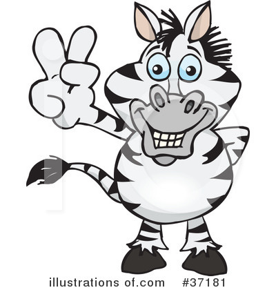 Zebra Clipart #37181 by Dennis Holmes Designs