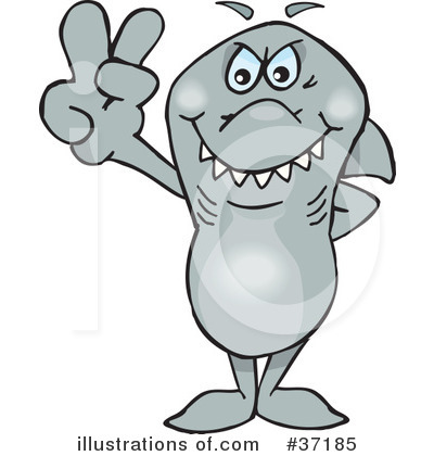 Shark Clipart #37185 by Dennis Holmes Designs