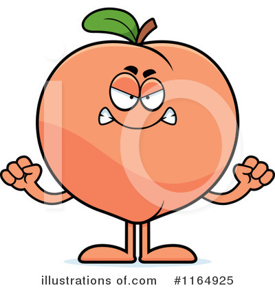 Royalty-Free (RF) Peach Clipart Illustration by Cory Thoman - Stock Sample #1164925
