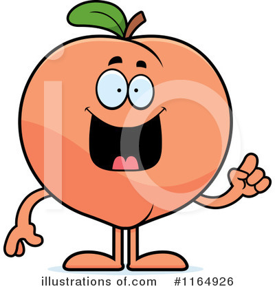 Royalty-Free (RF) Peach Clipart Illustration by Cory Thoman - Stock Sample #1164926