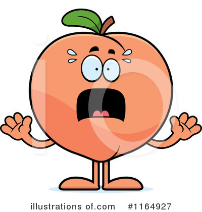 Royalty-Free (RF) Peach Clipart Illustration by Cory Thoman - Stock Sample #1164927