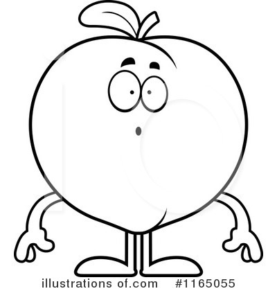 Royalty-Free (RF) Peach Clipart Illustration by Cory Thoman - Stock Sample #1165055