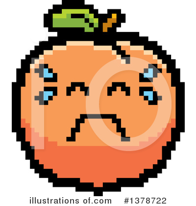 Royalty-Free (RF) Peach Clipart Illustration by Cory Thoman - Stock Sample #1378722