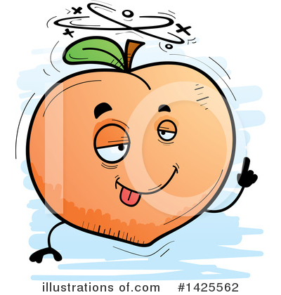 Royalty-Free (RF) Peach Clipart Illustration by Cory Thoman - Stock Sample #1425562