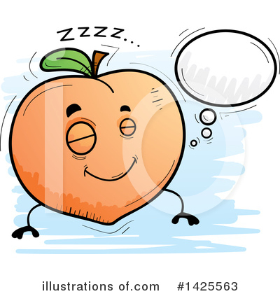 Royalty-Free (RF) Peach Clipart Illustration by Cory Thoman - Stock Sample #1425563
