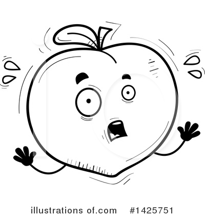 Royalty-Free (RF) Peach Clipart Illustration by Cory Thoman - Stock Sample #1425751