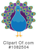 Peacock Clipart #1082504 by Maria Bell
